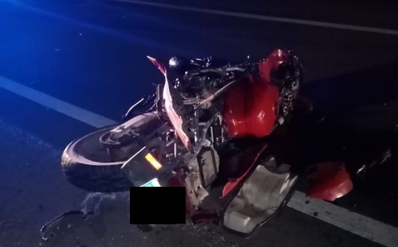 Accident mortal în Gilău. Motociclist beat, pasagerul a decedat