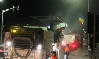 Cum se lucrează noaptea la drum în Florești