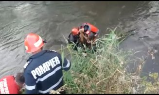 Pompierii clujeni au salvat de la înec un băiat și câinele său
