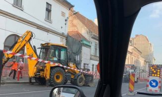 Șantierul de pe Regele Ferdinand blochează Clujul. Traficul, pe o singură bandă
