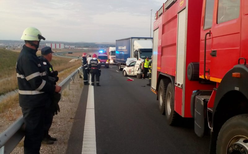 Accident pe autostrada Turda - Aiud