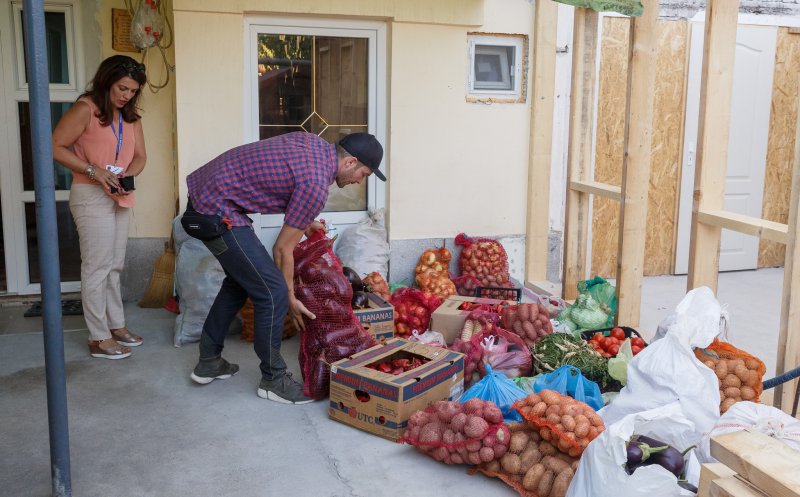 O tonă de legume şi fructe, donaţie pentru centrele de îngrijire din Cluj