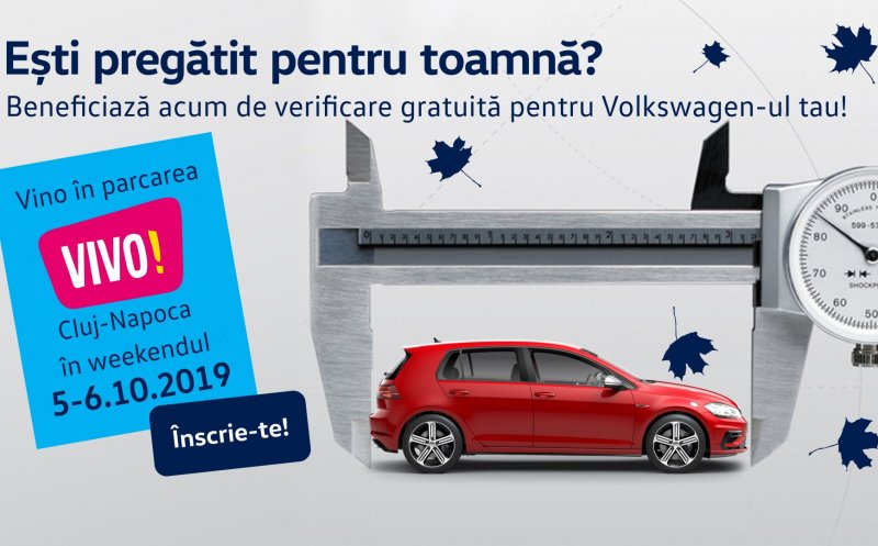 Beneficiază de verificare gratuită pentru Volkswagen-ul tău!