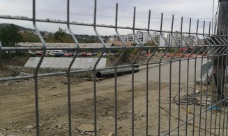 Șantier gol la podul Porțelanului. Ar trebui inaugurată puntea pietonală