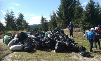 Mizeria de la Tarnița. 1.200 de saci de deșeuri strânși într-o singură zi
