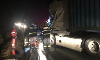 Accident cu autotren și un autobuz  la Turda. Un bărbat în stare gravă