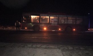 Accident cu autotren și un autobuz  la Turda. Un bărbat în stare gravă