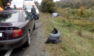 Accident cu două victime, în Bologa. O mașină a fost proiectată în câmp