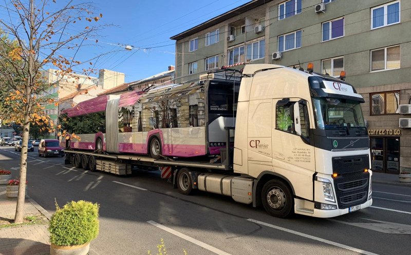 Rând pe rând, troleibuzele de la polonezi ajung la Cluj