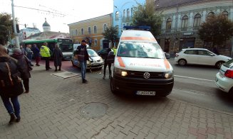 Accident cu autobuz pe banda dedicată din centru