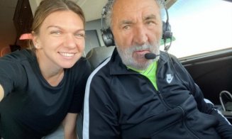 Țiriac, pilot pentru Halep. Cei doi, alături de Ilie Năstase, au sosit la Cluj cu avionul privat al miliardarului