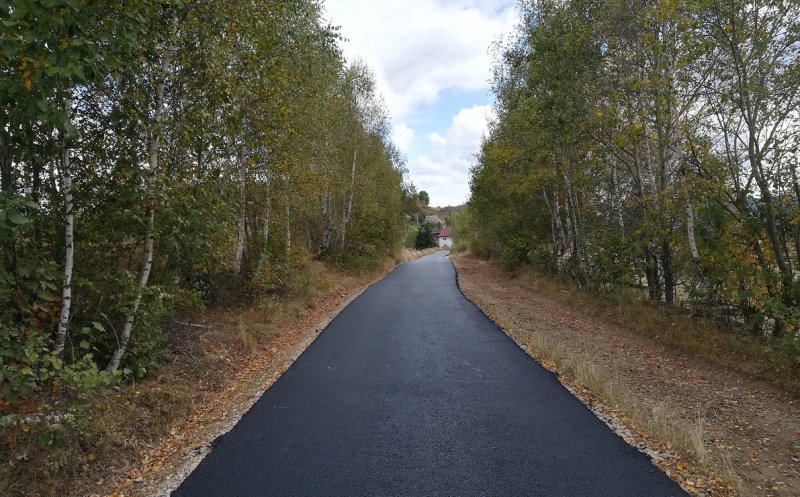 Asfalt pe 5 km de drum de munte din Cluj