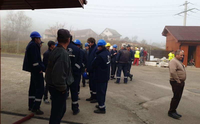 Protest la Salina Ocna Dej. Minerii au oprit activitatea