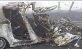 Familie de români cu doi copii, sfârșit tragic pe o autostradă din Ungaria. Au ars de vii