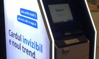 Banca Transilvania a instalat primul bancomat contactless