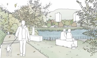 Cum se transformă Canalului Morii. Grădinărit comunitar, loc de joacă cu apa, pod care leagă Plopilor de Parcul Rozelor