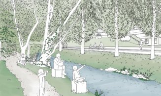 Cum se transformă Canalului Morii. Grădinărit comunitar, loc de joacă cu apa, pod care leagă Plopilor de Parcul Rozelor