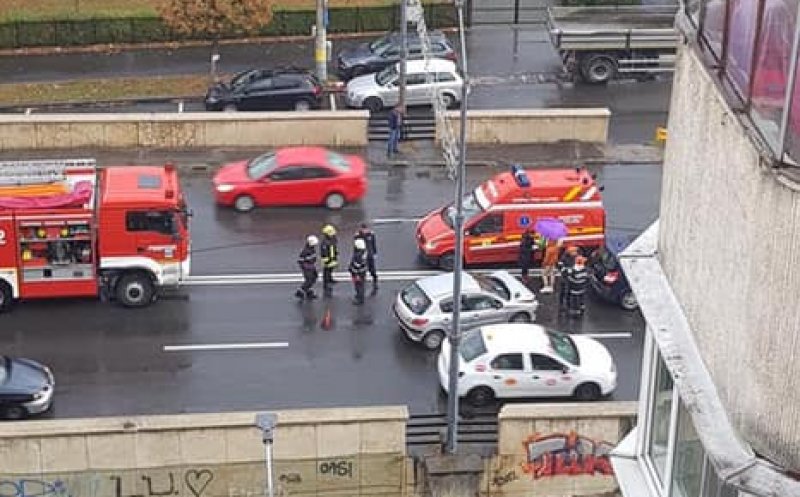 Accident cu patru mașini pe podul de la Calvaria