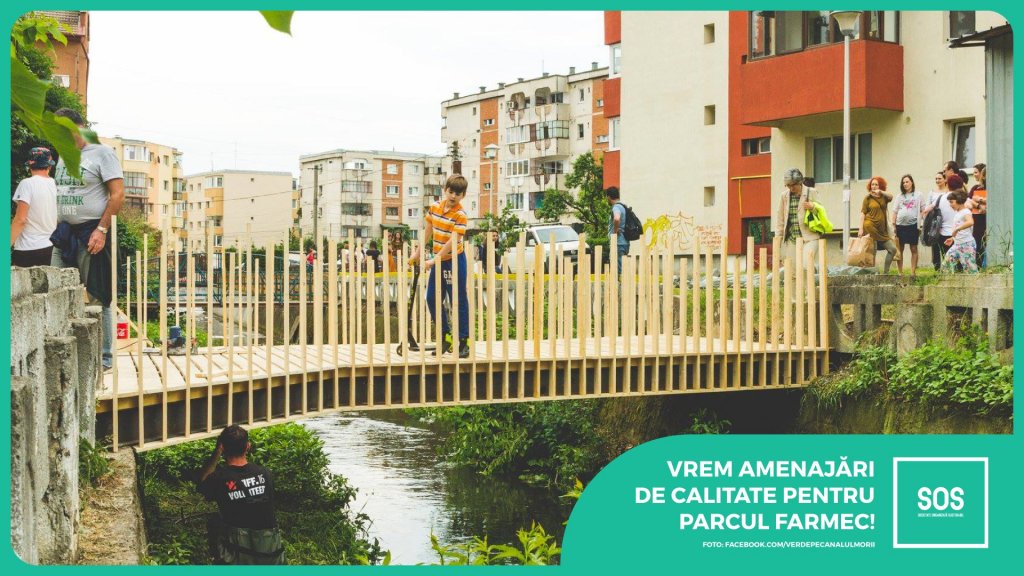 Proiectul pentru Parcul Farmec, desființat de activiști. "E de proastă calitate, iar Canalul Morii va rămâne o groapă de gunoi"