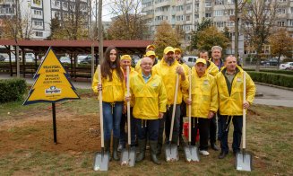 Plantare de copaci în Parcul Primăverii