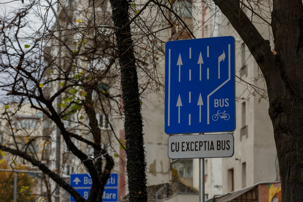 Banda de bus de pe Calea Florești, inaugurată oficial. VEZI regulile de circulație