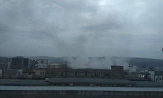 A luat foc Clujana! Un nor de fum a învăluit platforma industrială