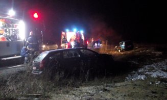 Accident Cluj: Două mașini făcute praf și un rănit grav pe drumul din Făget