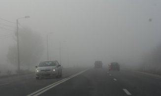 Atenție, șoferi! Ceață la Cluj
