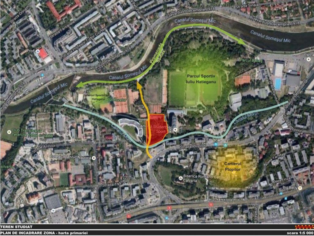 Încă un bloc de 10 etaje pe strada Plopilor, în loc de zonă verde. În zonă, PUG-ul prevede maxim 3