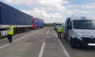 Razie în trafic a Inspecției Muncii la Cluj. Șoferii lucrau peste programul legal