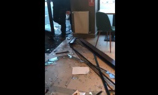 Accident neobișnuit în Florești. A intrat cu mașina într-un magazin