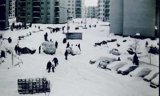 Clujul de altădată, sub nămeți. Recunoașteți strada?