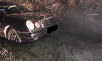 Ucrainean, rănit într-un accident la Cluj. A ieșit cu mașina în decor