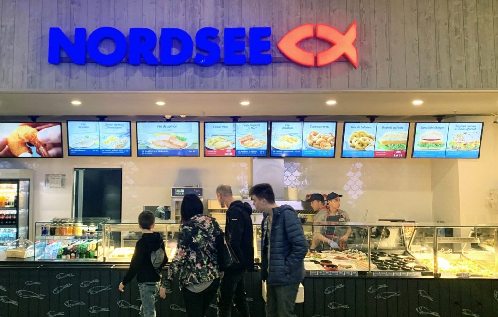 NORDSEE, restaurant de tradiție în Germania, cu specialități din pește și fructe de mare, la Iulius Mall Cluj