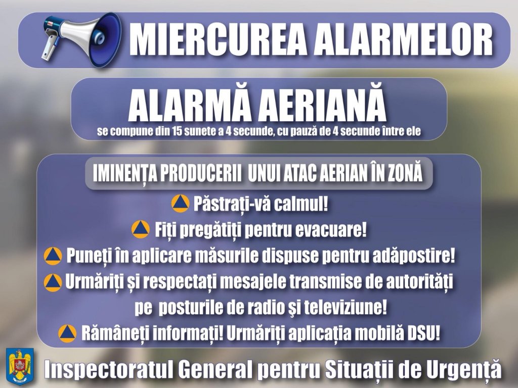 Sună alarmele la Cluj! IGSU continuă exercițiile lunare de alarmare