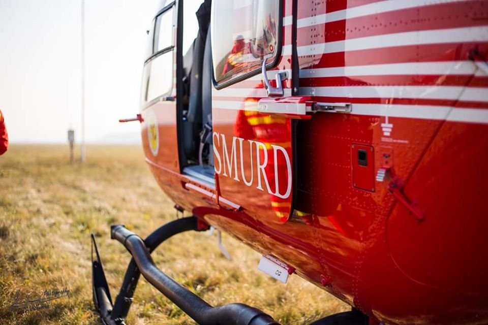 La un pas de tragedie. Un elicopter SMURD a avut probleme după decolarea de la Cluj