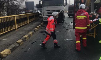 Șofer clujean, implicat într-un accident grav pe Valea Oltului