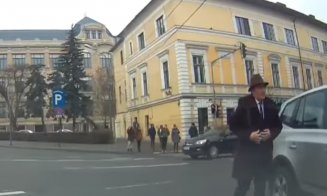 Primarul din Năsăud, surprins pe contrasens la Cluj