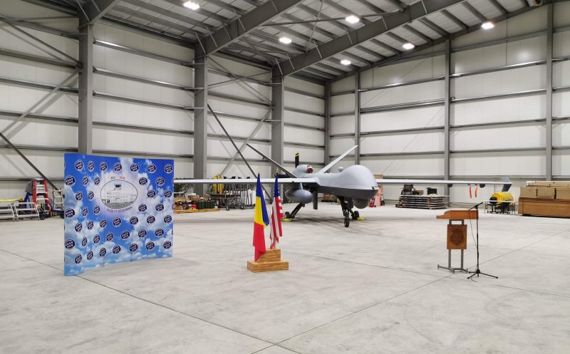 Dronă precum cea care l-a ucis pe generalul iranian Soleimani, prezentată la Câmpia Turzii