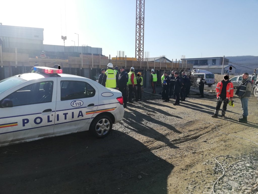 Șantierele clujene, luate la control. Au fost verificate 122 de persoane