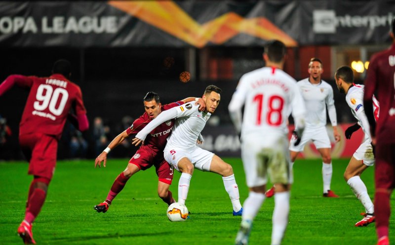 Visul european s-a încheiat pentru CFR Cluj. “Feroviarii” au fost eliminați dramatic de Sevilla