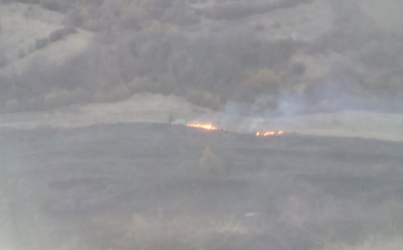 Incendiu masiv la Tăuți. Un clujean a aprins niște uscături și a plecat
