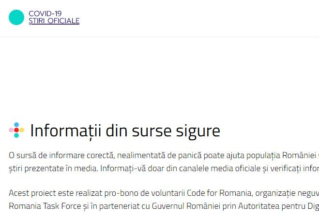 COVID-19. Guvernul a lansat platforma Știri Oficiale