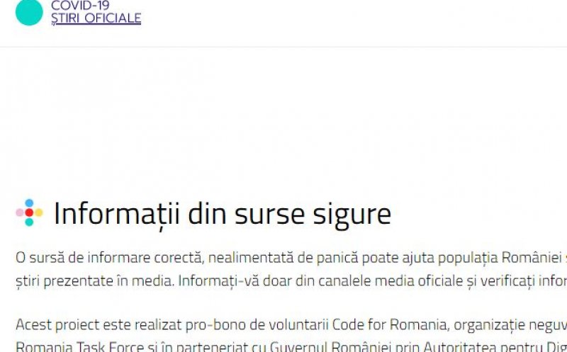 COVID-19. Guvernul a lansat platforma Știri Oficiale
