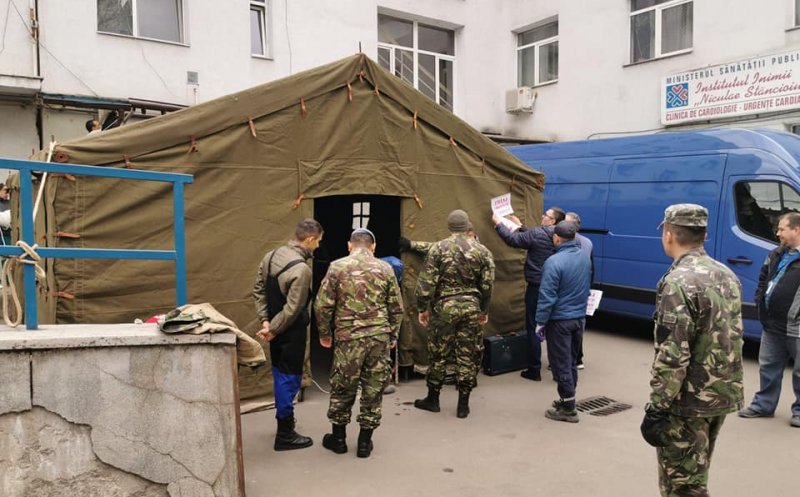 Corturi medicale de triaj şi ajutor medical, oferite de Armată la Cluj şi în alte zone din ţară