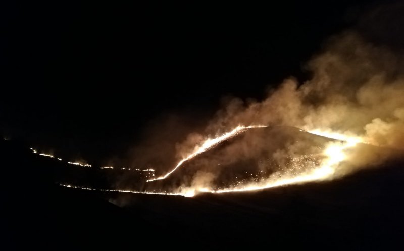 Incendiul din Băișoara a făcut scrum 35 ha de pășune