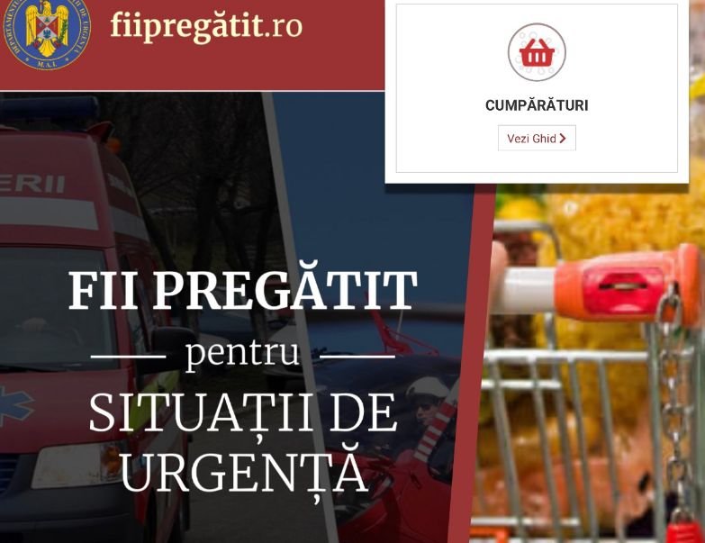 Ghid de cumpărături de la Departamentul de Situații de Urgență