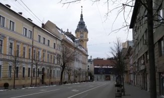 Străzile Clujului, pustii în prima zi de aplicare a restricțiilor de circulație