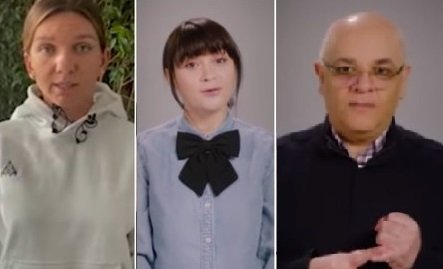 COVID-19 / Halep, Rimes, dar și Arafat și ministrul Vela, într-o campanie lansată de MAI