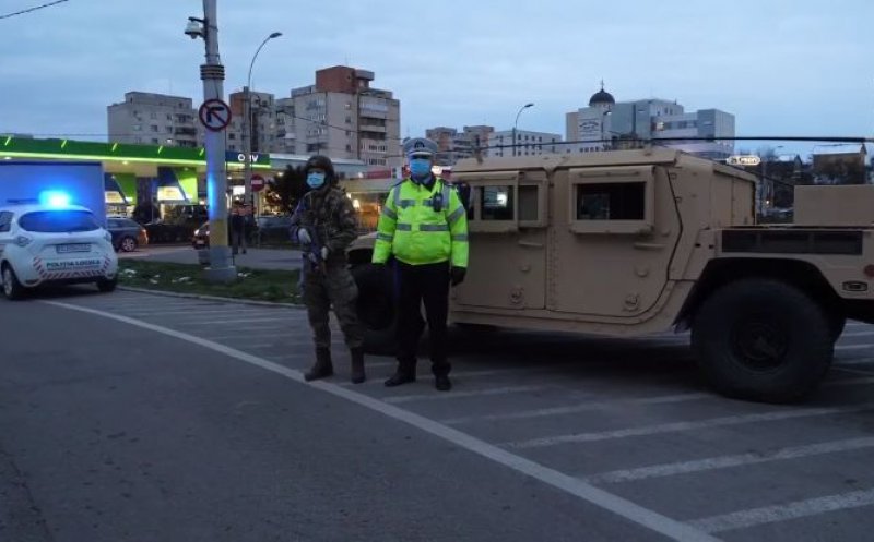 Peste 1.500 de militari au asigurat ordinea publică, în contextul pandemiei COVID-19